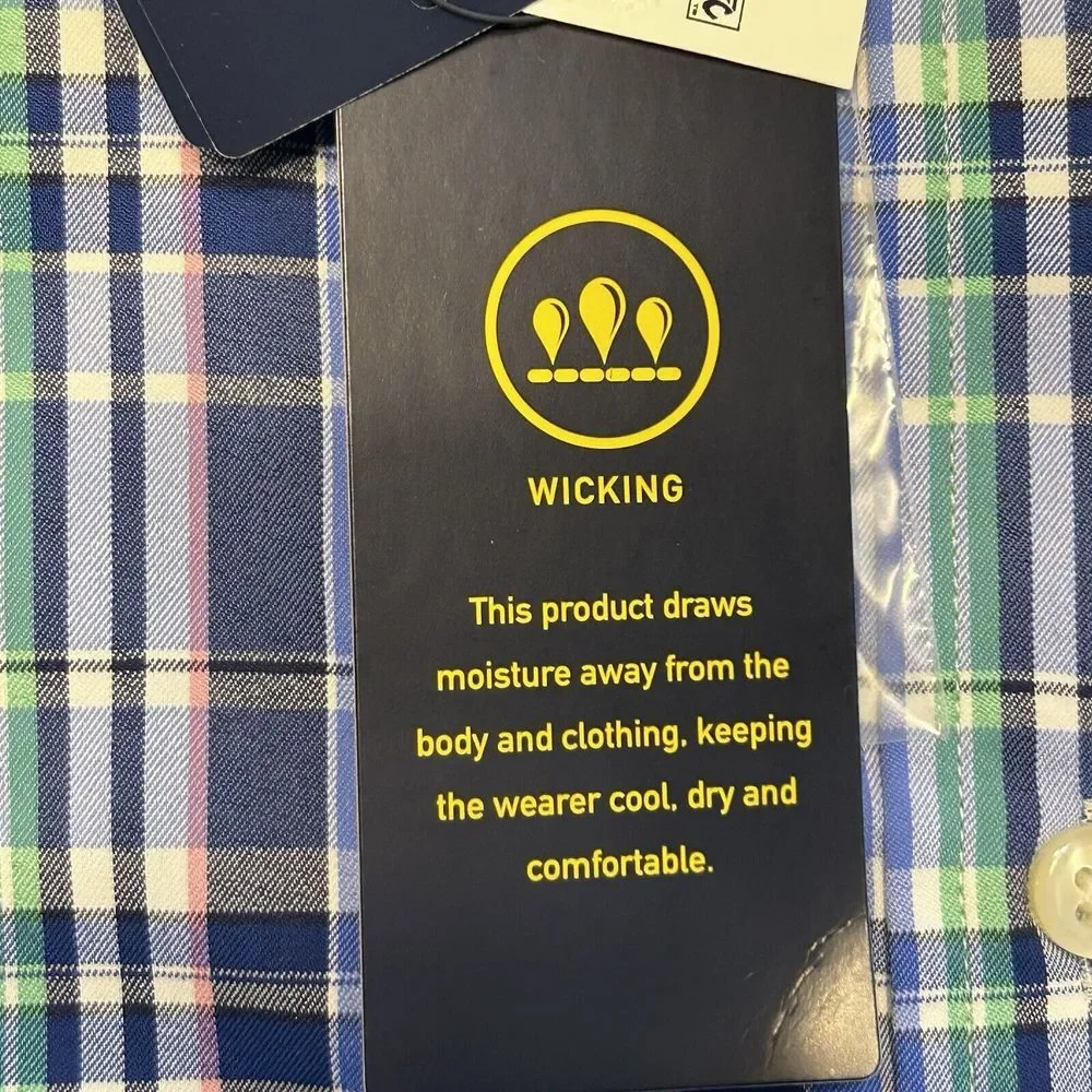 Polo Ralph Lauren Classic Fit Performance Long Sleeve Blue Plaid Mens M NWT $138